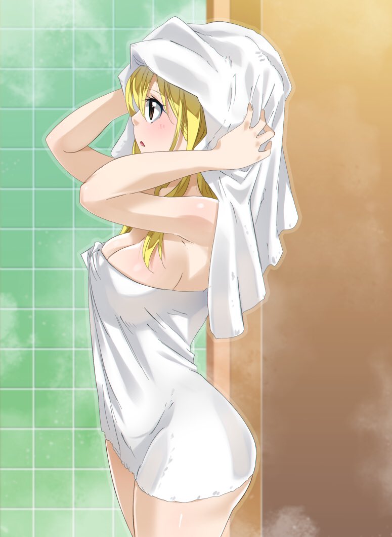 "Just took a relaxing shower."