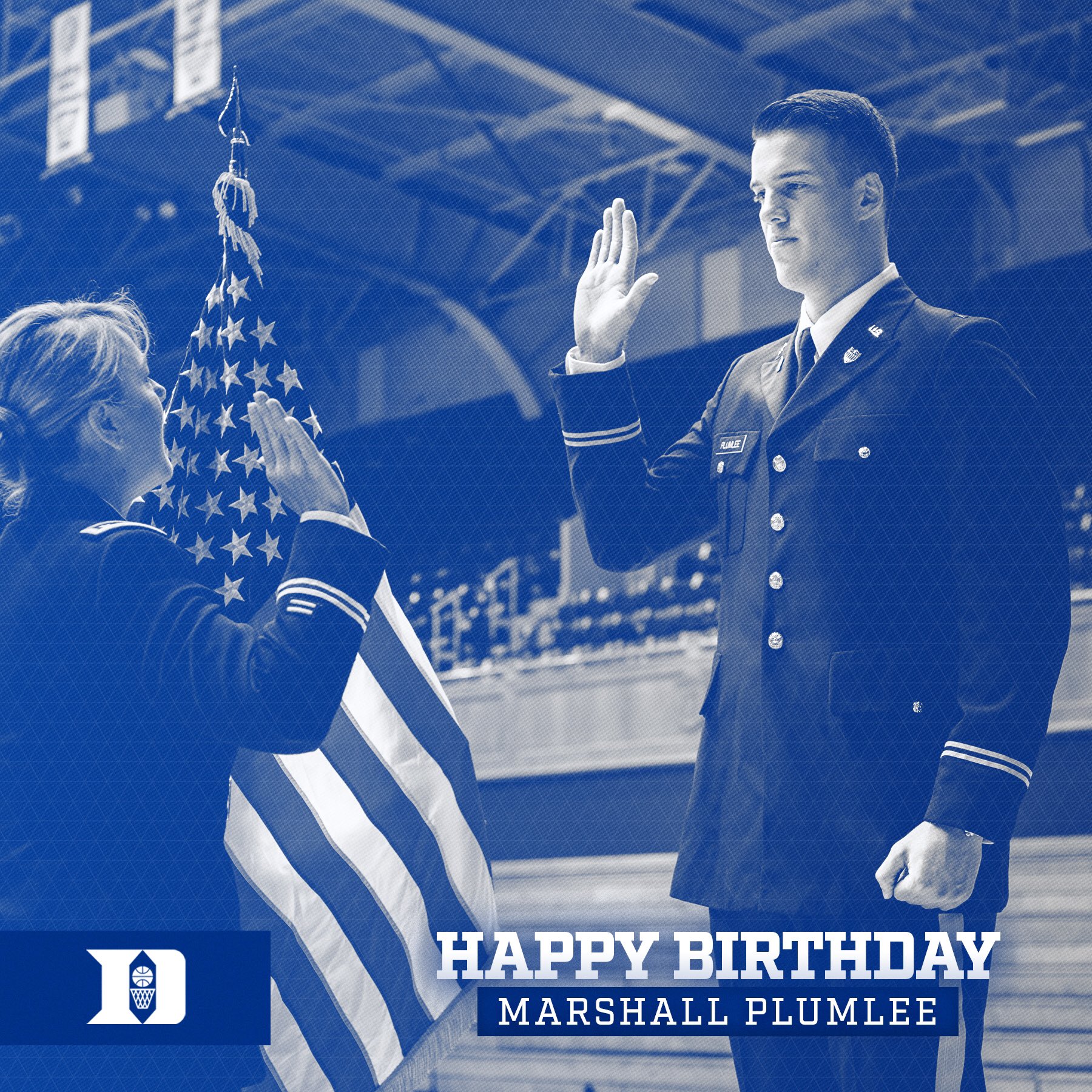 Happy birthday to our guy 2nd Lt. Marshall Plumlee!     