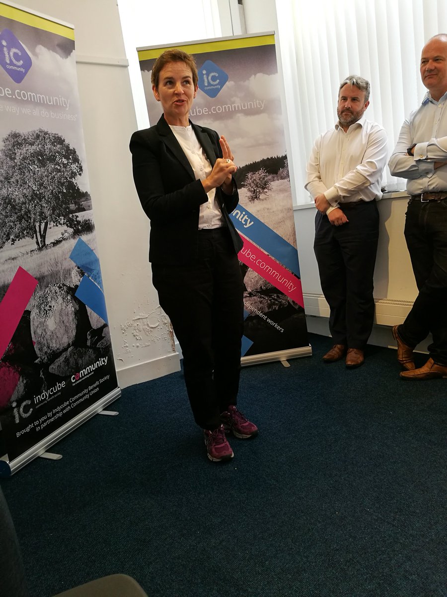 Here's @MaryCreaghMP helping launch <a href="/icCommUnion/">follow us @ indycube</a> at <a href="/icwakefield/">indycube Wakefield</a>. #Wakefield #coworking #selfemployed