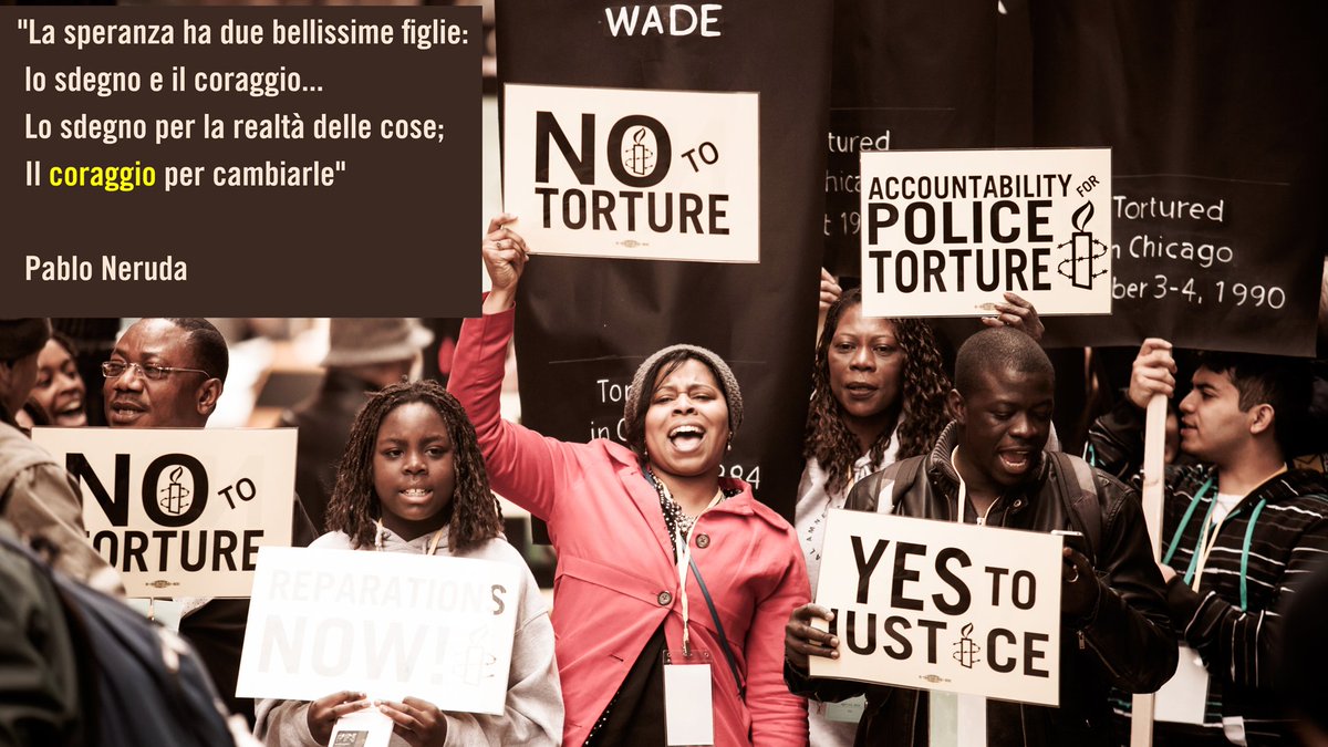 amnestyitalia's tweet photo. "La speranza ha due bellissime figlie: lo sdegno e il coraggio...
Lo sdegno per la realtà delle cose;
Il coraggio per cambiarle" https://t.co/gZVe2HfWvy