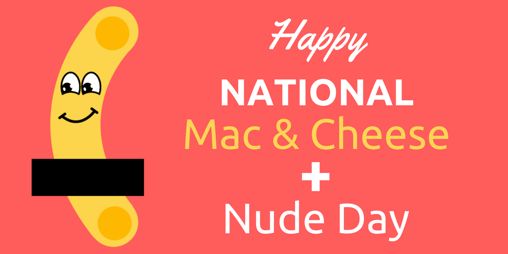 DreamerMadeHQ's tweet photo. Because someone thought today would be perfect to celebrate both...#NationalMacAndCheeseDay #NationalNudeDay #NudeNoodle #DreamerMade https://t.co/UQTI88EWNi