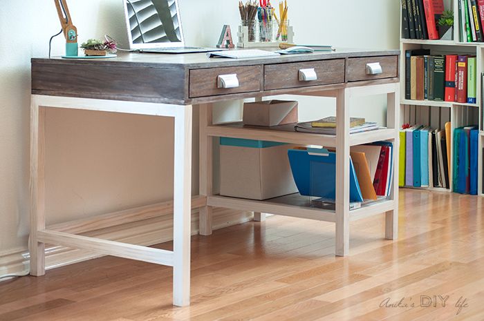 anikasdiylife's tweet image. How to build a DIY Modern Farmhouse Desk with free Plans and video @PureBond #sponsored buff.ly/2taQd1x