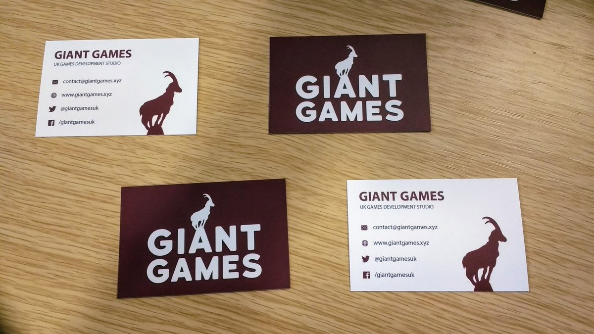 giant games on twitter new business cards have just arrived