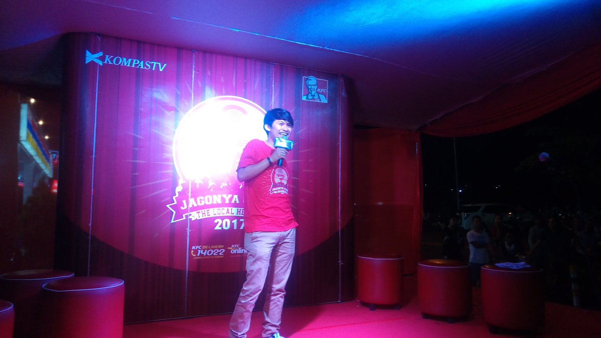 Penampilan yg sudah sangat ditunggu di #KFCJagonyaComicMdo malam ini, inilah kedua juri kita Bang Ardit Erwandha dan Indra Jegel.