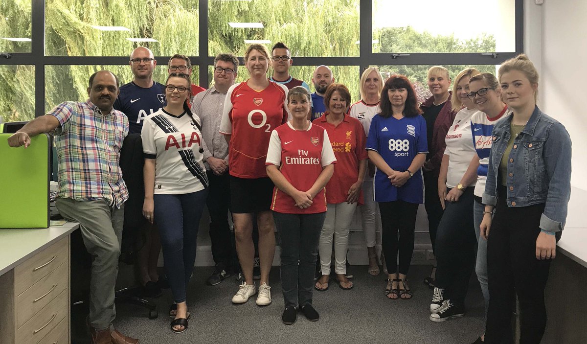 Football shirts in the office! Well we did raise £80 for The Bradley Lowery Foundation @Bradleysfight