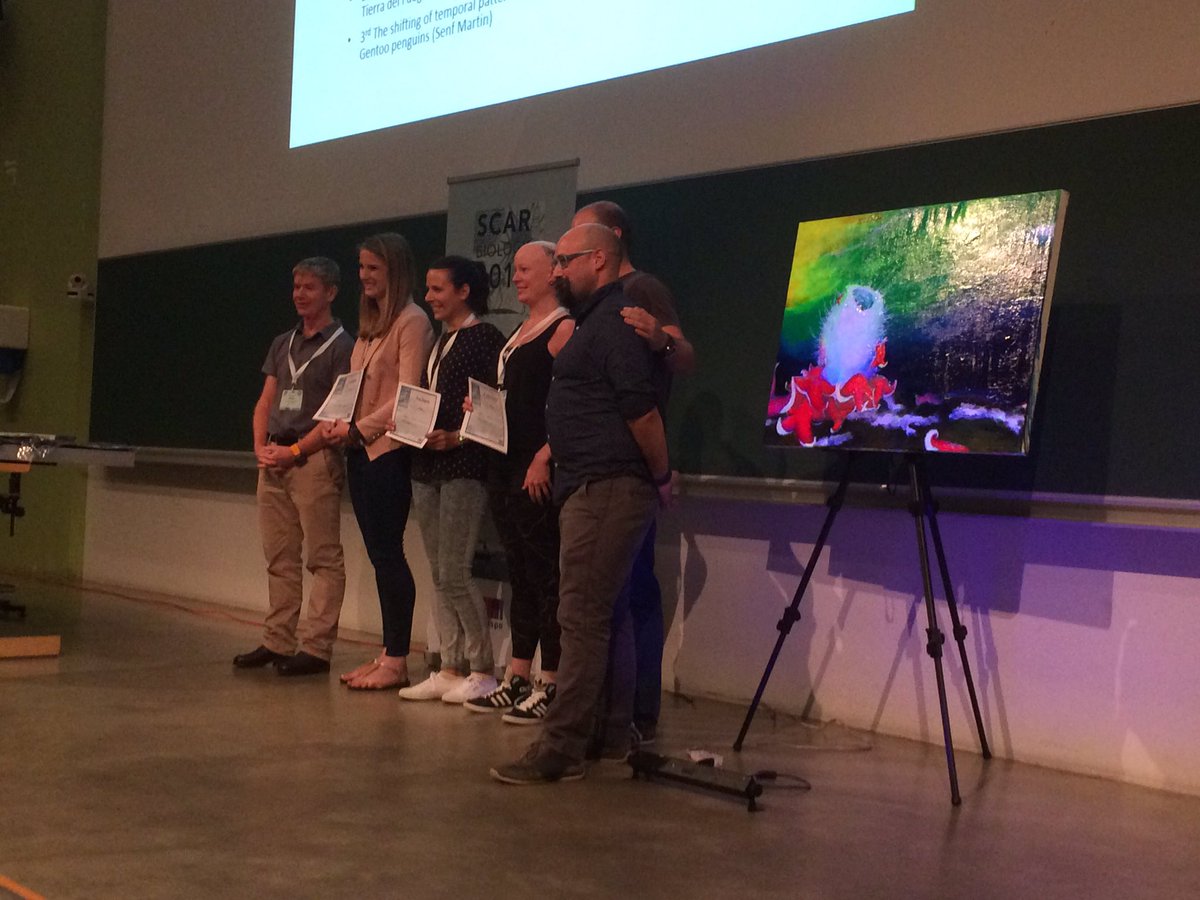 Congratulations to the winners of the oral and poster prizes! #SCARbio17