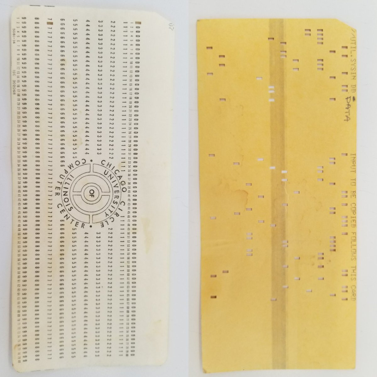 chubbrock29's tweet image. Look what I happened across. This is how we used to code before... #punchcards #codingthings