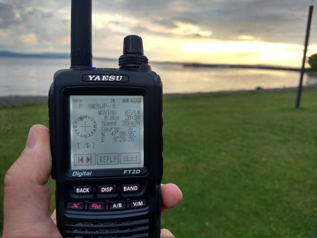 John Dk9jc Ak9jc When You Receive An Aprs Beacon From Bm2gjp Taiwan You Know Its Hamradio17 Yaesu Ft2d