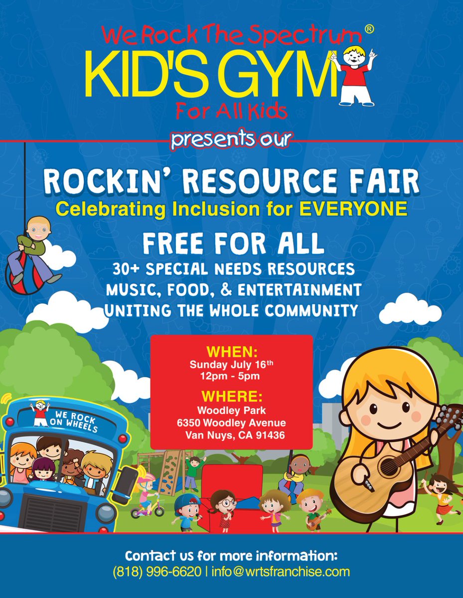AutismLiveShow's tweet photo. Friends in the Greater LA area! Don't miss the AMAZING We Rock the Spectrum ROCKIN RESOURCE FAIR this Sunday! @WRTSpectrum #AutismAwareness https://t.co/W3XXCEU1tL