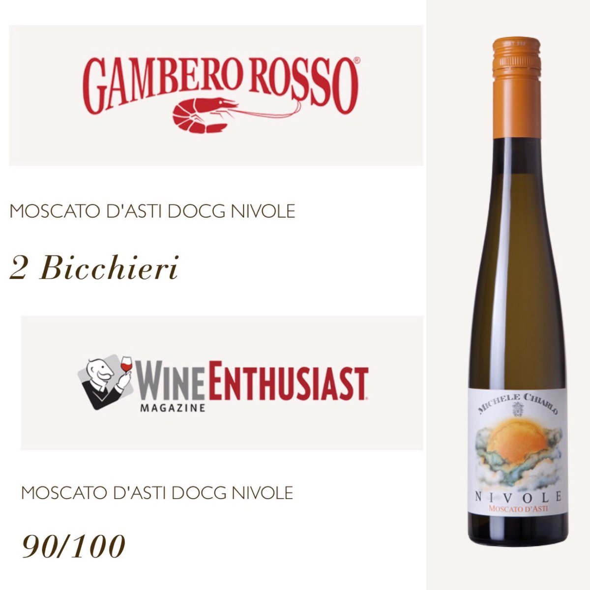 MackenwayWines's tweet photo. Have you tried our #Nivole #MoscatoD'Asti from @michelechiarlo ..? Totally delicious!! 😋 https://t.co/oEmSQcJUjn