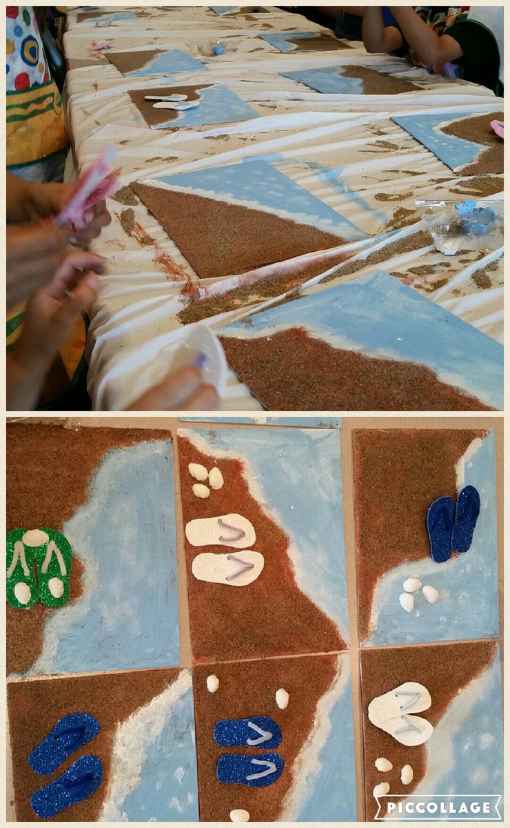 T_LearningSpace's tweet photo. We brought the beach to #tlssummercamp  #beforeandafter https://t.co/loM0Xw21mb