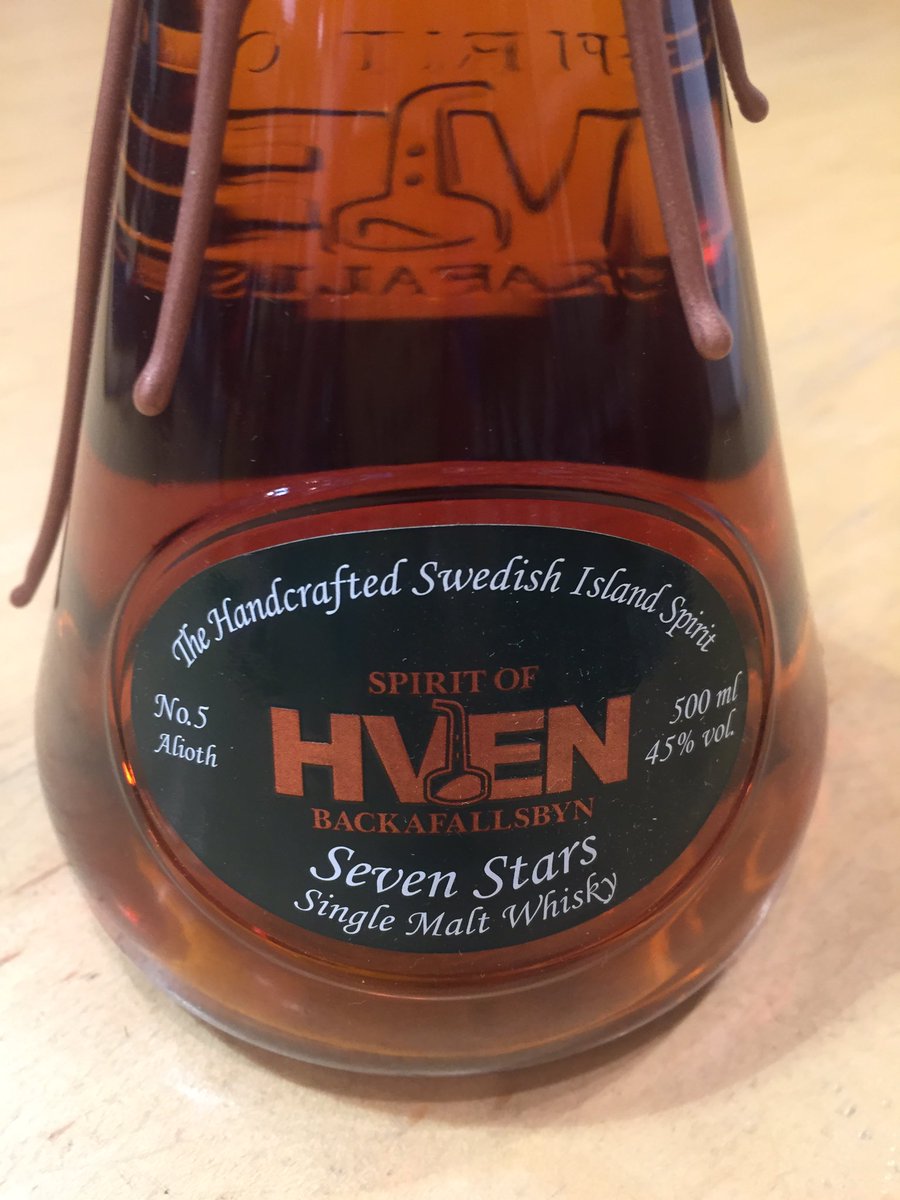 MezcalJon's tweet image. Island #Whisky #Hven #ISC2017 @DrinksIntMag #Silver #Winner @Spiritofhven No.5 #Alioth #SingelMalt #SwedishWhisky