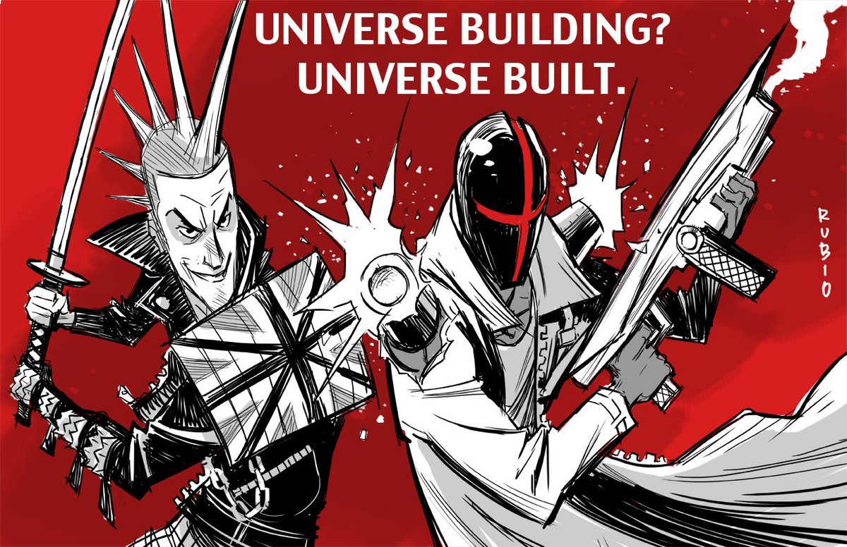 Universe building? Universe BUILT. #SDCC #Booth1943 Independent Comic Creators #BobbyRubio #KeithanJones #4GunConclusion #PowerKnights RT MT