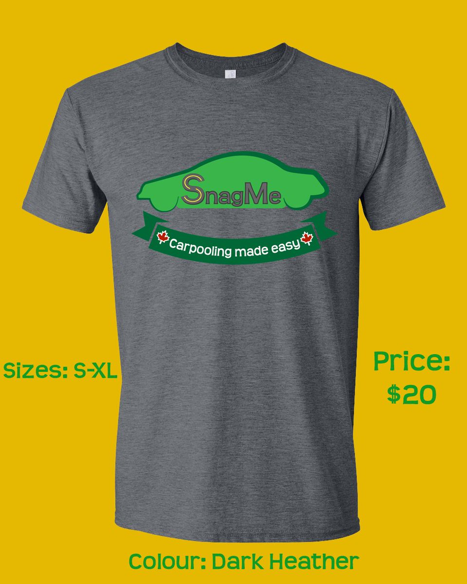 snagmeapp's tweet image. Grab your custom #SnagMe shirt 👕 for only $20 . Please message us directly with your size. #CarpoolingMadeEasy 🚗