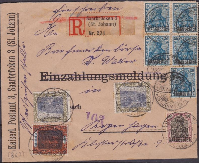 todiscogennaro's tweet photo. Sarre - Lettera R/ta del 31.3.21 da St. Johann -. - https://t.co/gixY6vj0cO #stemps #briefmarken #philately #sellos #francobolli https://t.co/FxP6C61RQf
