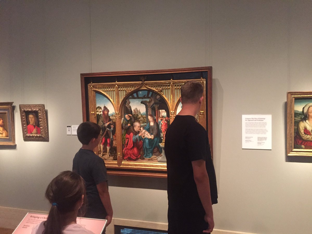 blocht574's tweet image. Kids checking out art at The DIA #miched #summerlearningfun #mschat