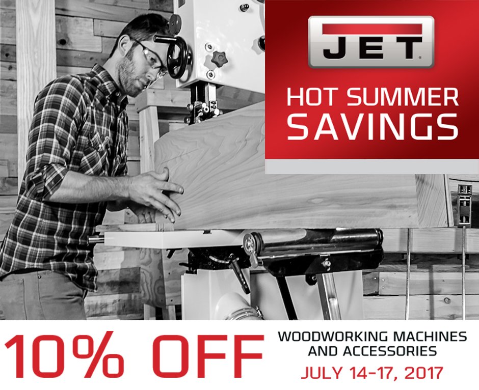 FastoolNow's tweet image. 🔥 Hot Summer Savings From @JET_Woodworking! 🔥 Take 10% off ALL woodworking machines &amp;amp; accessories, through 7/17!

👉 bit.ly/JETWoodworking…