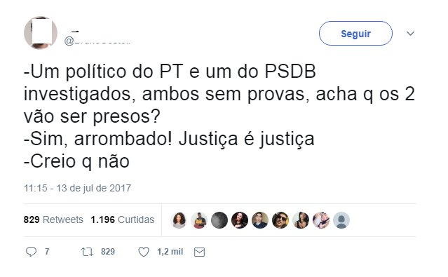 FriedHardt's tweet image. "ambos sem provas"

o pessoal nem faz mais esforço pra esconder q prefere impunidade pra todos do q prender o messias dele