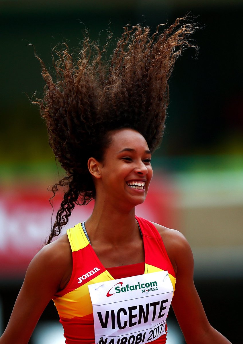 WorldAthletics's tweet photo. After 4 events, Maria Vicente leads the girls' heptathlon with a 186-point lead and a score of 3600 points

#wu18nairobi2017 https://t.co/XzwIzjBUpF