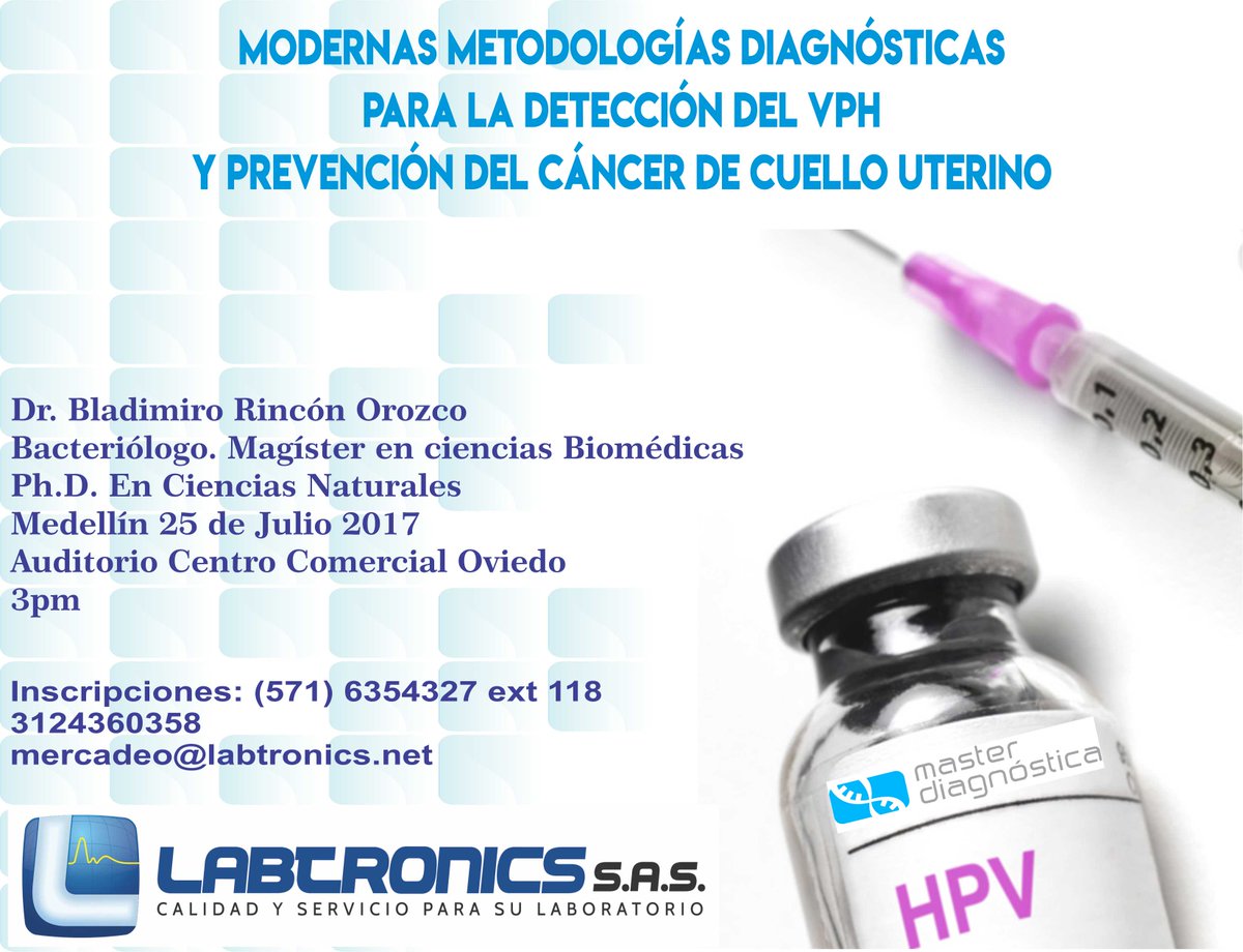 LabtronicsSas's tweet image. Gran conferencia en la ciudad de Medellin sobre el VPH NO TE LA PIERDAS LABTRONICS SAS Calidad y servicio para su laboratorio !!