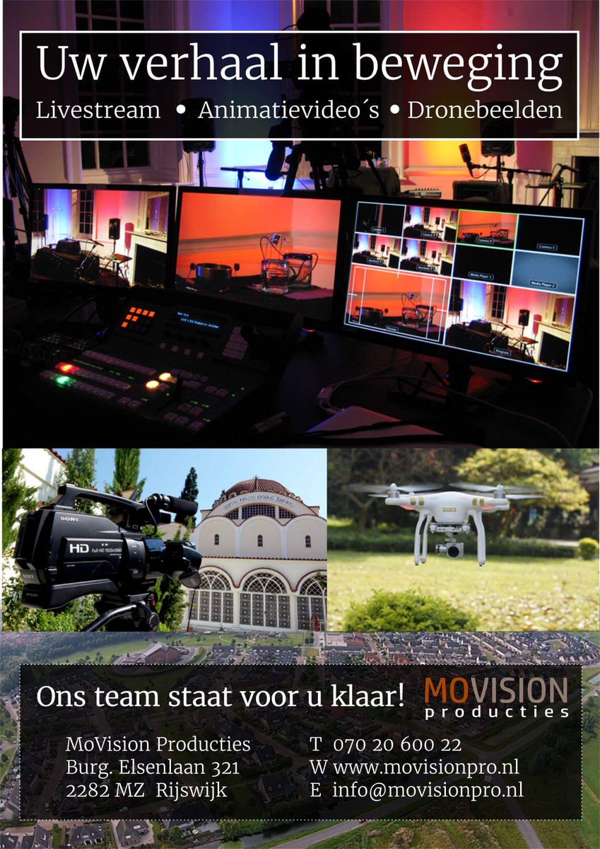 MoVisionPro's tweet image. Beeldproducties, animatievideo&apos;s en websites. MoVision Producties is hiervoor de juiste partner! Bezoek onze website movisionpro.nl