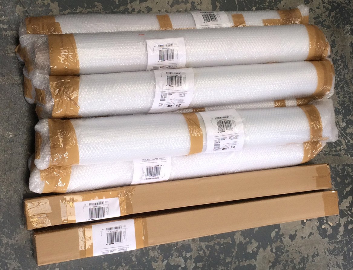 Busy day! We printed, finished &amp; dispatched 14 6mx1m vinyl banners, 61 60"x40" posters &amp; 15 POS items! #Notbadforadayswork #largeformatprint