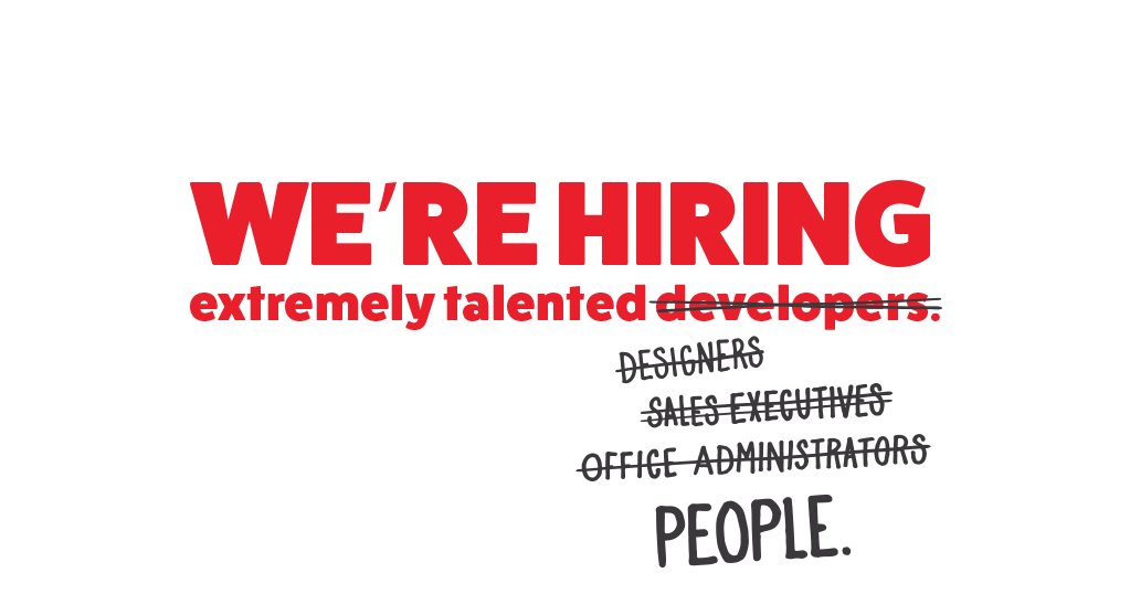 We're hiring! Check out our growing list of job openings at redspace.com/jobs. #developers #designers #sales #web #iOS #Android