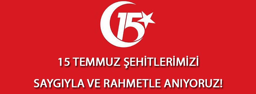“15 Temmuz Demokrasi ve Milli Birlik Günü”nde, bu vatan için canını veren kahraman şehitlerimizi rahmetle anıyoruz.
bit.ly/2taUUZ5
