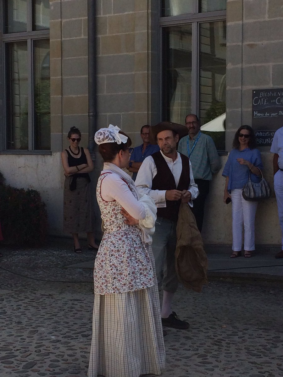 iawisnews's tweet photo. Visit to #Prangins where we even had a little theatrical interlude! @repro2017 #iawis2017 https://t.co/tRaIyVDqiQ