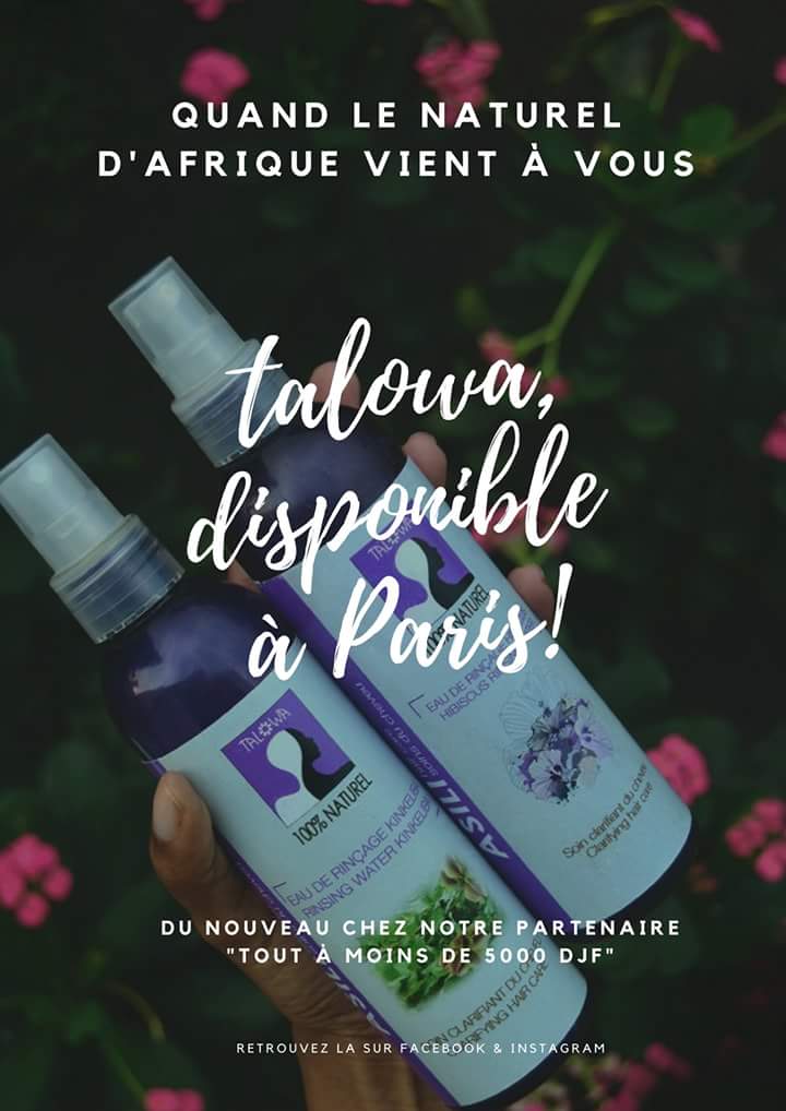 HAPPY FRIDAY! Désormais, vos produits Talowa disponibles a Paris via notre partenaire "Tout à moins de 5000djf"😎🎁 #talowapeep #Friday