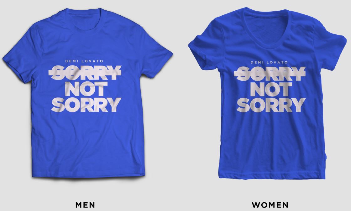 ddlovato's tweet photo. Lovatics you can unlock an exclusive t-shirt with your #SorryNotSorry iTunes code!! Go try it out 💗 https://t.co/r8ptKn0FVo https://t.co/PVQEKTgQBl