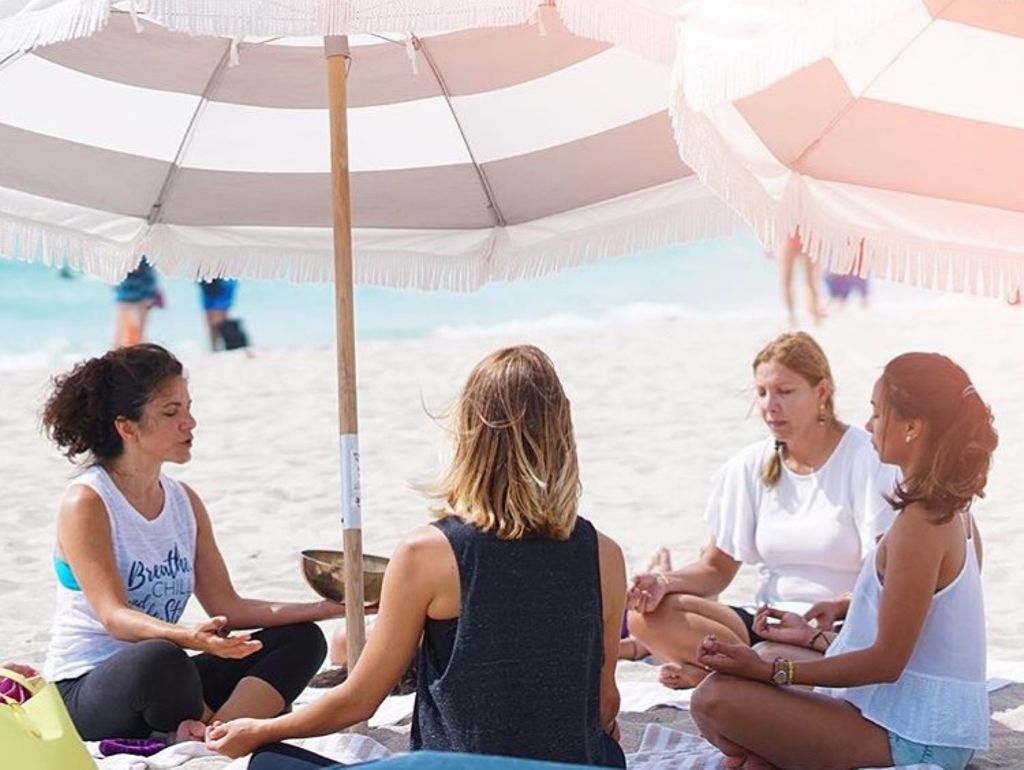 Close your eyes &amp; be still Saturday morning with our Beach Meditation at 10am weekly by Innergy Meditation. (📷 IG: innergy_meditation)
