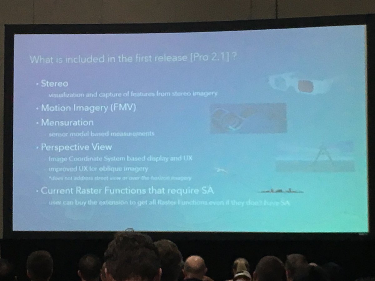 lapeltz's tweet photo. #EsriUC #ArcGISPro #ImageAnalyst new extension - I tweeted this on Tuesday #3D with glasses, https://t.co/2sWefEij7r