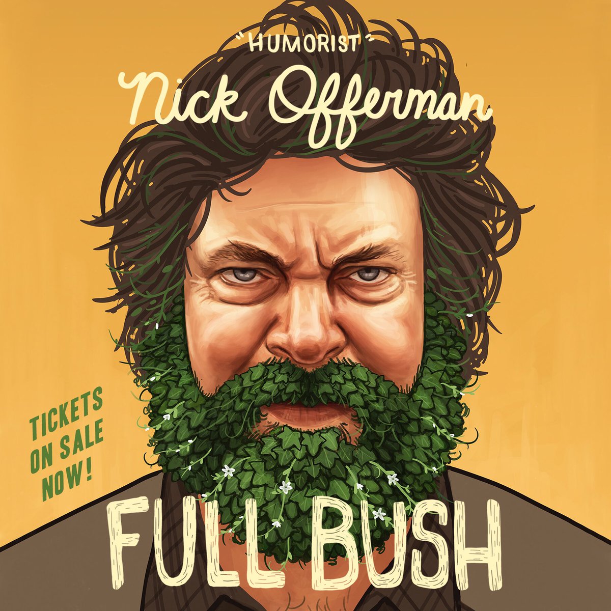 Nick_Offerman's tweet photo. Engage your unfettered mirth at my #FullBush this autumn (once the harvest has been achieved)
TICKETS NOW:
https://t.co/5aRJeVNCdj https://t.co/h0kii2Azlq