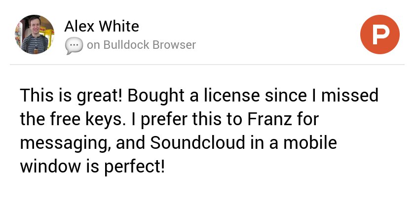 💬 <a href="/AlexWhiteDev/">TheProgrammer</a>'s thoughts on Bulldock Browser on <a href="/ProductHunt/">Product Hunt 😸</a> producthunt.com/posts/bulldock…