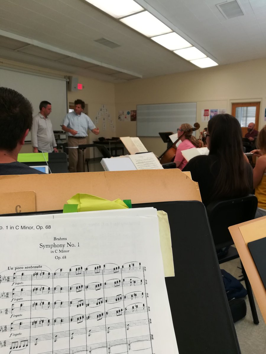 CA Music teachers working on conducting technique at SJSUs 3 summer MA in Mus Ed program. Professional development is fun. YAY