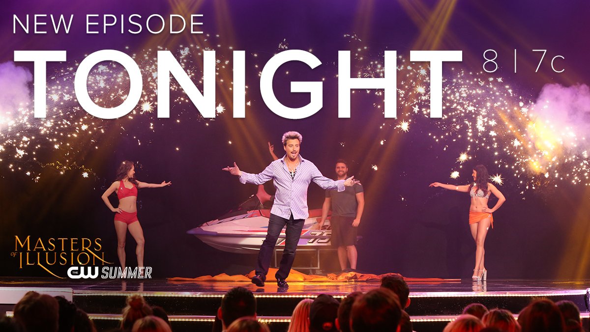 Excite your imagination tonight on <a href="/TheCW/">The CW</a> - a brand new episode of <a href="/Mastersofillus/">Masters Of Illusion</a> at 8/7 c followed by an encore episode at 8:30/7:30 c