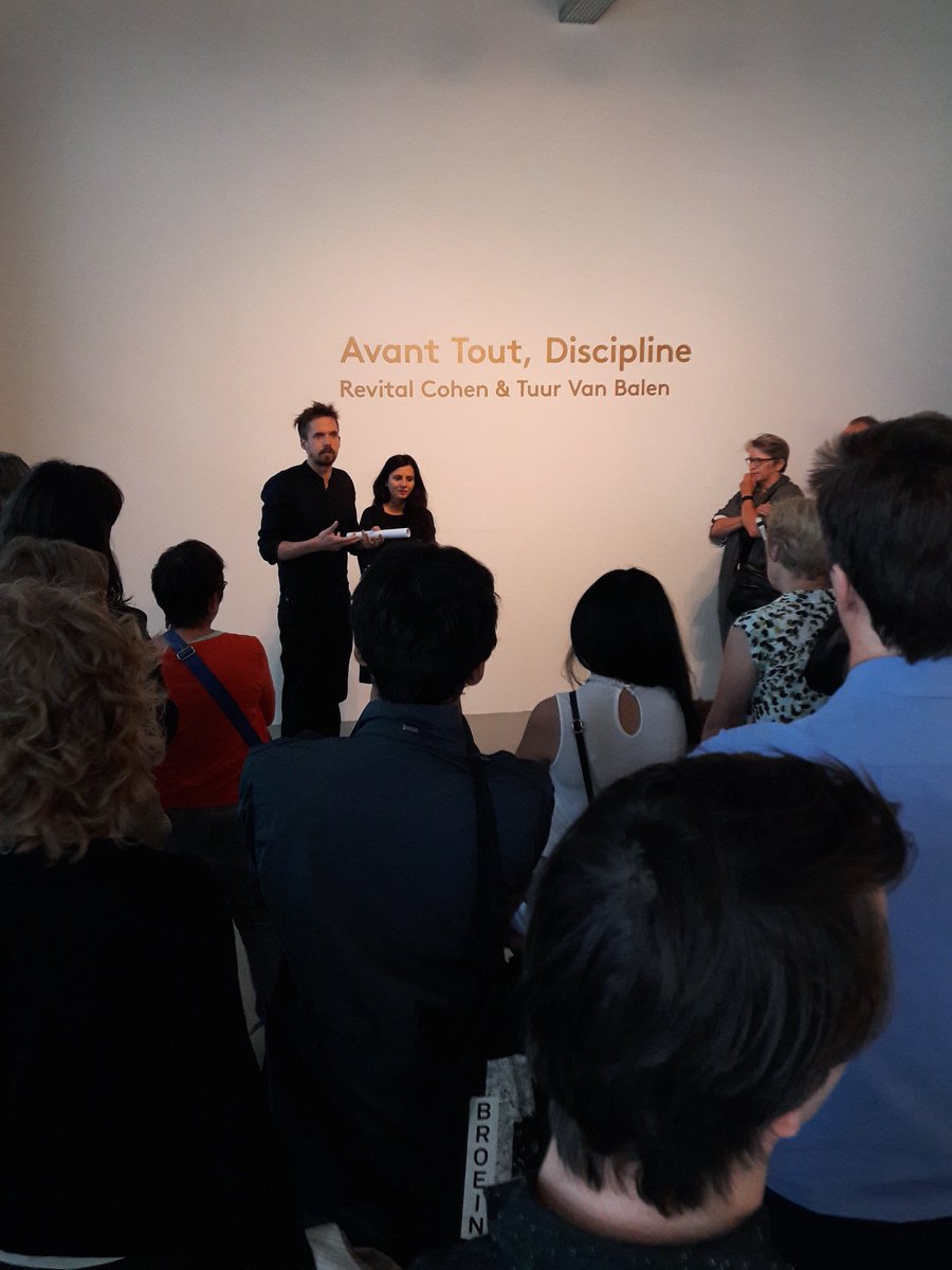 MUArtHouse's tweet photo. Revital Cohen & Tuur van Balen have started their tour! Join us later at the opening of Avant Tout, Discipline! #muartspace #strijps https://t.co/3xIwHc6o07