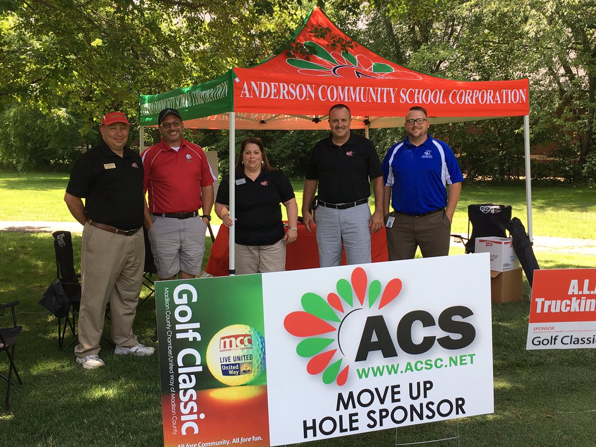 j_koeniger's tweet photo. ACS Administrators at Anderson Country Club working hole 16 for United Way moving forward with ACS. #acsFIRST https://t.co/aojOwSdEGi