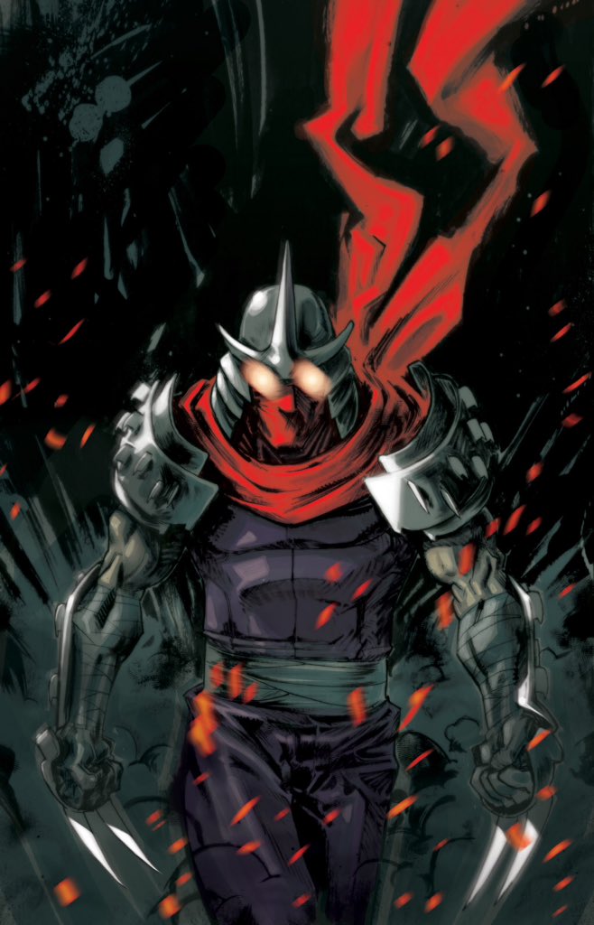 shreddxr's tweet image. -- all, the Shredder followed behind. Decked out in his traditional armor. More mutated monsters in chains following Shredder. The --