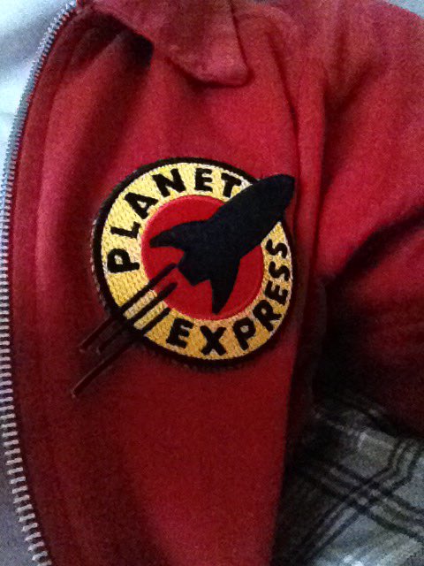 Planet Express patch on my Fry Jacket :D What do you think? 