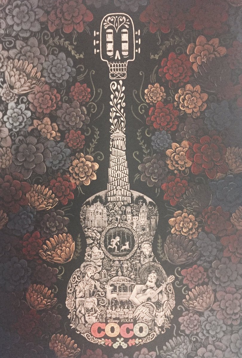 The very beautiful #D23Expo exclusive Coco poster that was given out as everyone exited the Animation presentation. #PixarCoco