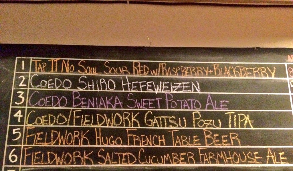 Hey San Francisco East Bay friends, there's a great menu at <a href="/albanytaproom/">albanytaproom</a> tonight +our collaboration with @FieldworkBrewCo