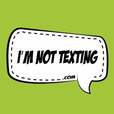 #LifeIsMoreBeautifulWhen #imnottexting!! Save lives for $3. Get your car sticker 🙂🚗 imnottexting.com 📢🔔🎶 It's happening NOW!