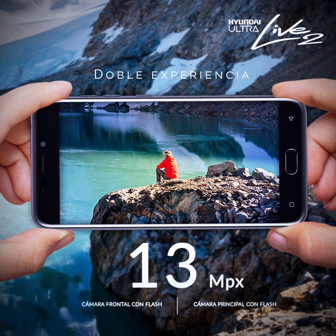 Hyundai_AR's tweet photo. ¡Disfrutá de una EXPERIENCIA DOBLE con tu Live 2! #Hyundai #Smartphone #doblecamara #Tecnologia #VIERNES https://t.co/yTkPkJjslE