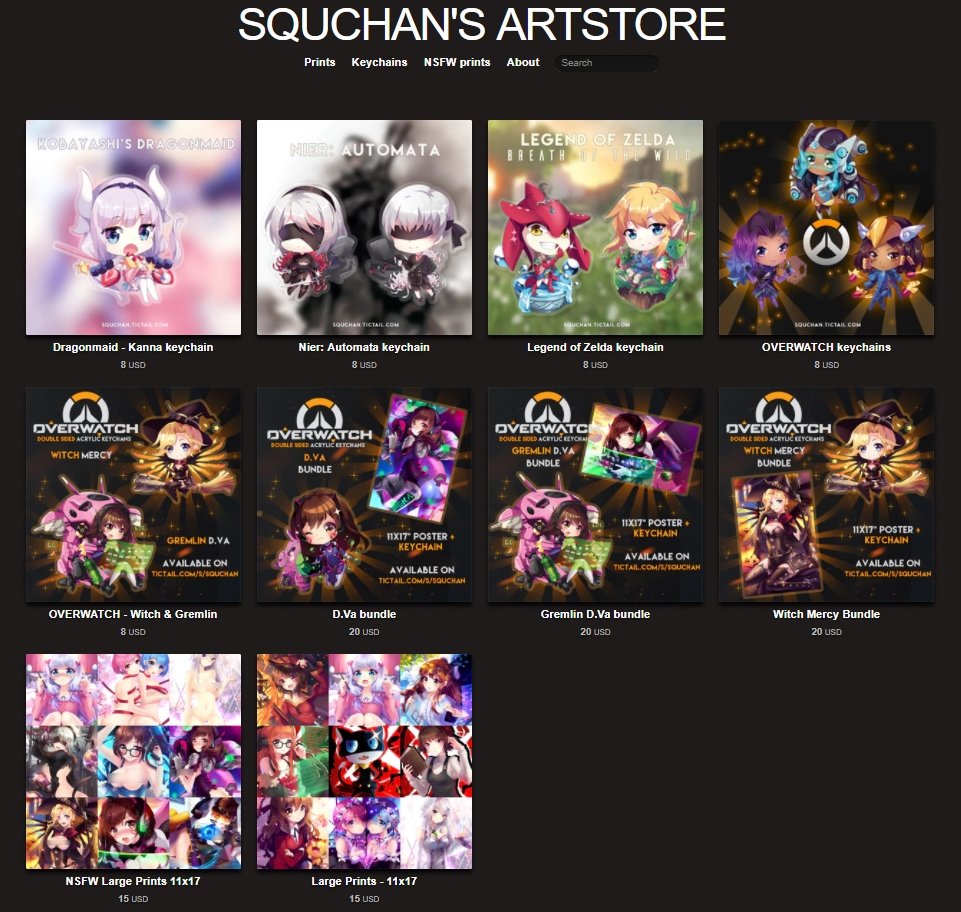 🎃 SquChan 🎃 on Twitter: "Yay I updated my store ! https://t.co ...