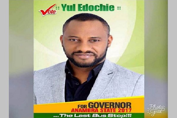 Yul Edochie, son of renowned Nollywood veteran, Pete Edochie declared his interest to contest in forthcoming Anambra State governorship election.