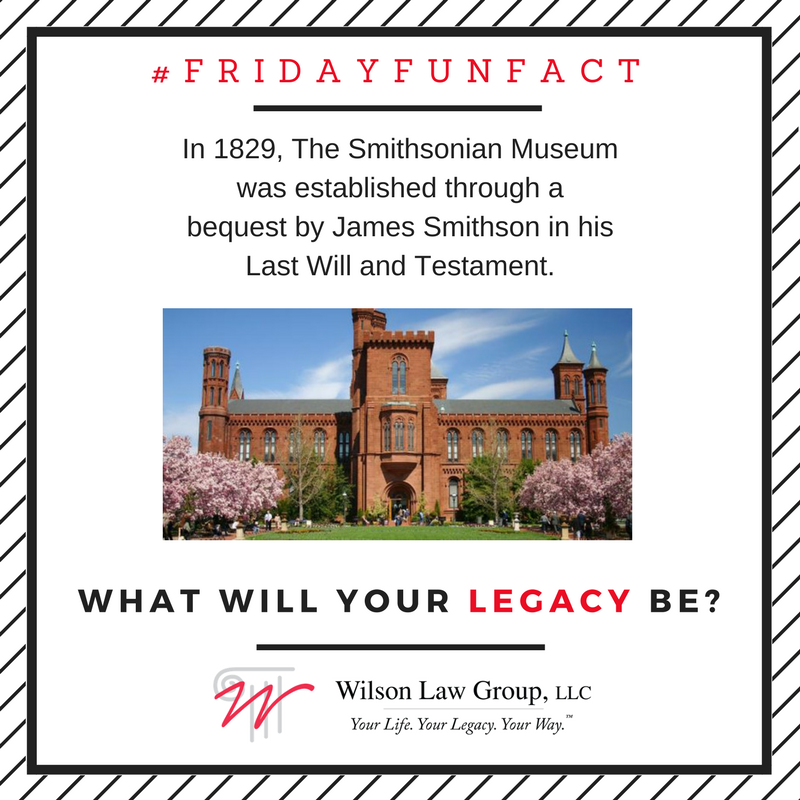WLGLegacy's tweet photo. You can do amazing things through proper #EstatePlanning.  What will YOUR #Legacy be? @smithsonian @news3jessica @CompassWI https://t.co/i8RcMSFjhX