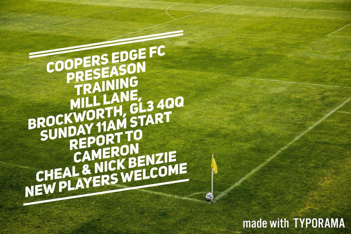 Coopers Edge FC tweet media