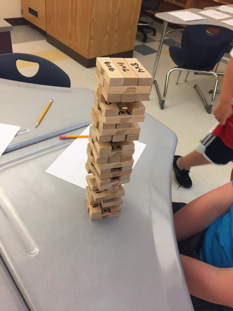 Megan Folan On Twitter Multiplication Jenga During Math